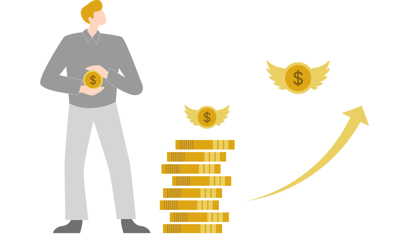 Angel investor illustration